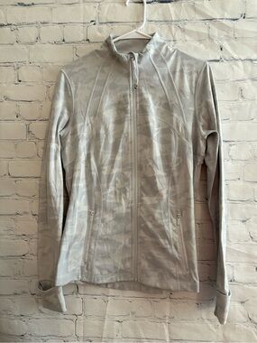 Lululemon white camo define Jacket size 12